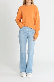 Seed Heritage Chevron Hem Sweater Orange