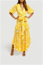 Significant-Other-Isla-Dress-Golden-Floral-Back