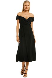 The-East-Order-Monte-Midi-Dress-Black-Front