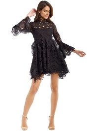 Thurley - Leo Embroidered Dress - Black - Front