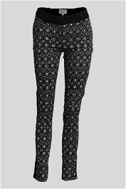 Veronika Maine - Black and White Slim Fit Pants