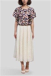 Veronika Maine Leopard Print Top