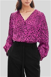 Veronika Maine	Pebble Blouse in Fuchsia
