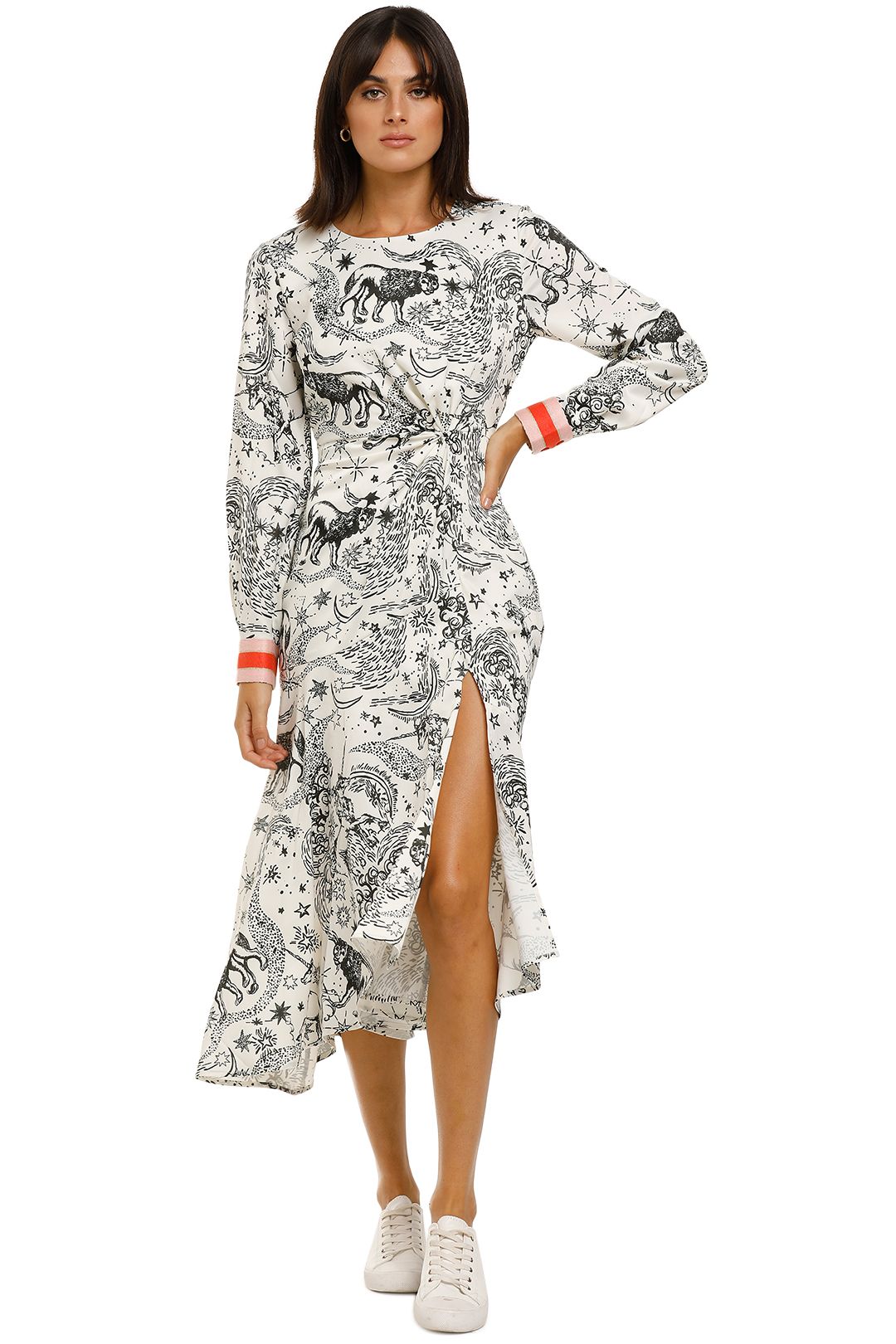 Vestire The Label - Baby What's Your Sign - White Zodiac Print