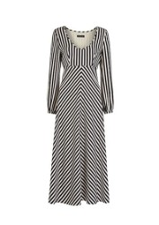 Whistles Misha Stripe Midi Dress