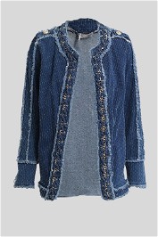 White Label Noba - Blue Denim LS Jacket