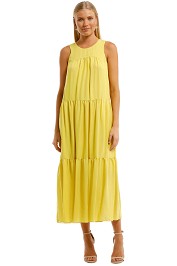Witchery-Yoke-Tiered-Dress-Citron-Front
