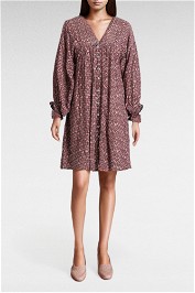 Kinga Csilla Balloon Sleeve Micro Floral Mini Dress