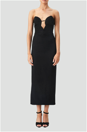 Lilah Midi Dress In Black