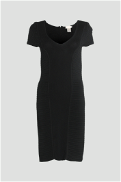 Witchery V Neck Bodycon Dress in Black